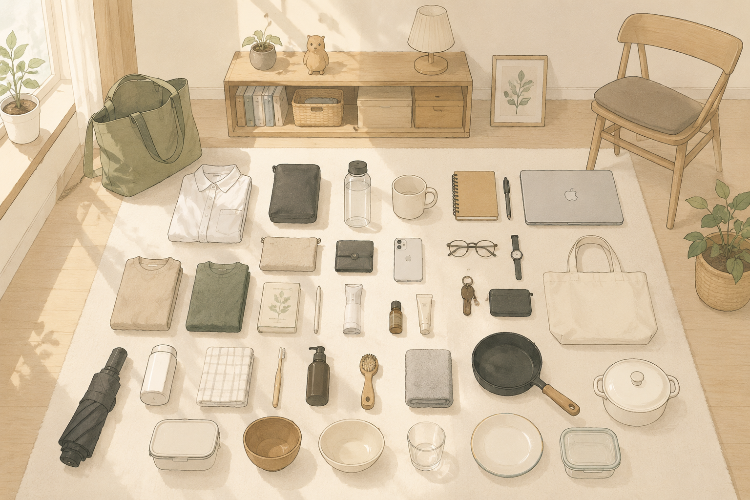 Three Years Living Alone: The 30 Items That Stayed